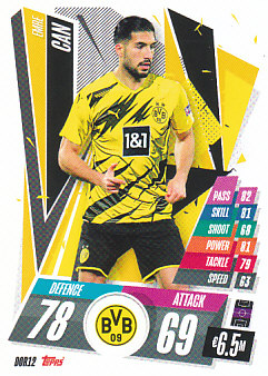 Emre Can Borussia Dortmund 2020/21 Topps Match Attax CL #DOR12